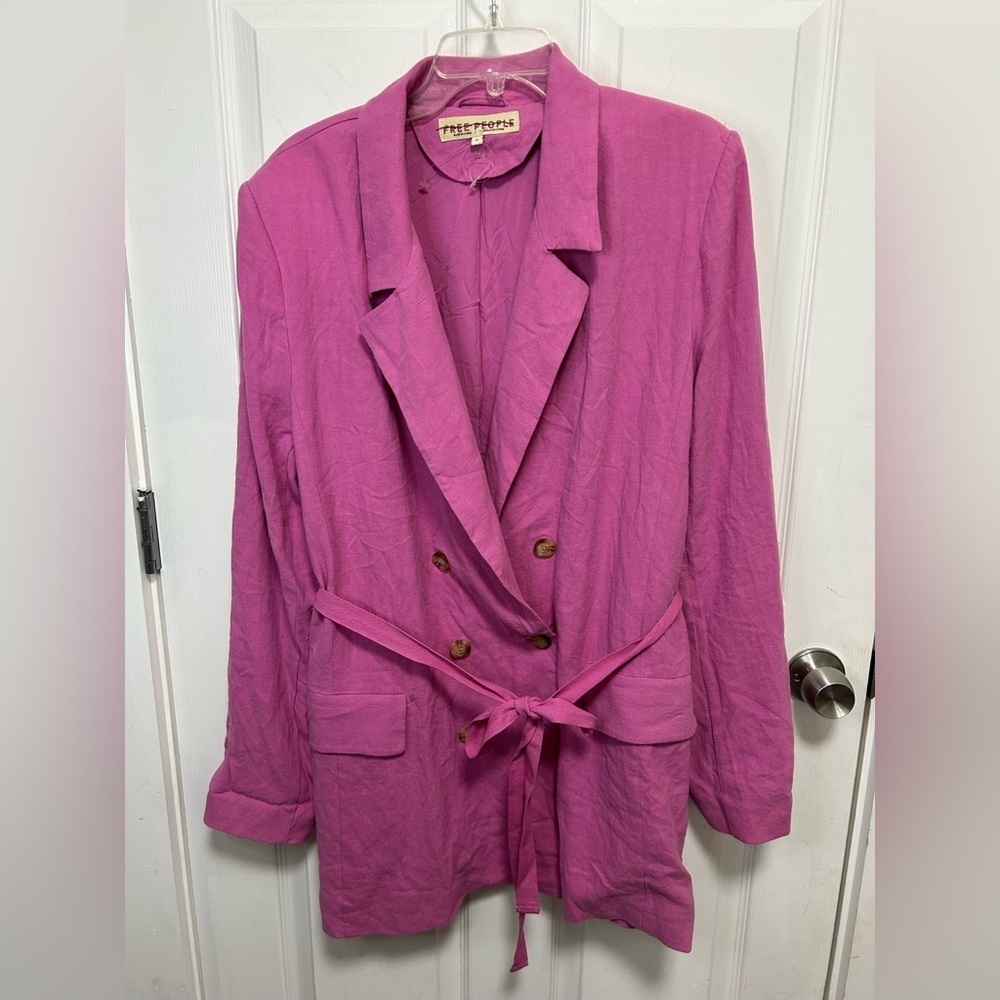 Free People Vibrant Pink Blazer(NWOT) - Picture 9 of 9